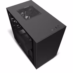 NZXT H210, Mini Tower, PC, Black, Mini-ITX, SGCC, Tempered glass, HDD, Power