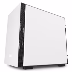 NZXT H210, Mini Tower, PC, Black, White, Mini-ITX, SGCC, Tempered glass, HDD, Power