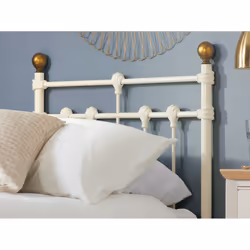 Athens Single Bed - Cream