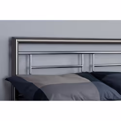 Birlea Montana Chrome & Black Nickel 135cm 4FT6 Double Metal Bed Frame Bedstead