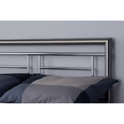 Birlea Montana Chrome & Black Nickel 135cm 4FT6 Double Metal Bed Frame Bedstead