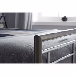 Birlea Montana Chrome & Black Nickel 135cm 4FT6 Double Metal Bed Frame Bedstead - Additional view 4