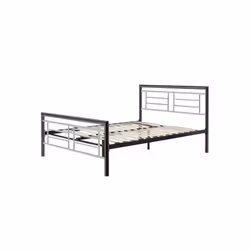 Birlea Montana Chrome & Black Nickel 135cm 4FT6 Double Metal Bed Frame Bedstead - Additional view 6