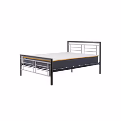 Birlea Montana Chrome & Black Nickel 135cm 4FT6 Double Metal Bed Frame Bedstead - Additional view 8
