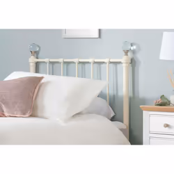 Jessica Crystal Cream Ivory Single 3ft 90cm Metal Bed Frame