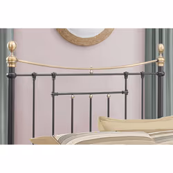 Bronte Metal Bed - Sprung Slatted Base - Steel Frame - Additional view 5