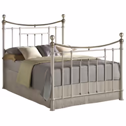 Bronte Metal Bed - Sprung Slatted Base - Steel Frame - Additional view 6