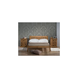 Rea Double Bed-Waxed Pine