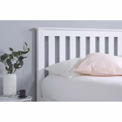 Phoenix Wood King Size 5FT 150cm White Gas Lift Ottoman Storage Bed Frame Solid