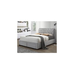 Veronica Double Bed-Grey
