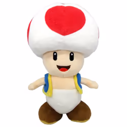 Super Mario Bros GMSM6P01TOADNEW Toad Super Mario Brothers Officially Licensed Sanei Plush, Multicolour, 20cm