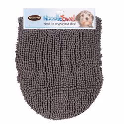 Scruffs Noodle Dog Drying Towel - One Size, Grey