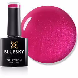 Bluesky Gel Nail Polish, Hot Chillis 80507, Bright, Red, Rose, Long Lasting, Chip Resistant, 10 ml (Requires Drying Under UV ...