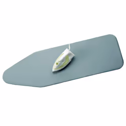 Brabantia Ironing Board Cover with 2 mm Foam - 135 x 49 cm, Extra Large, Metallised Silver