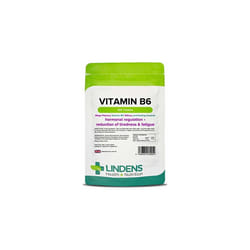 Lindens Vitamin B6 100mg Tablets | 100 Pack | Ultra-Potent 7000% NRV dose contributes to Healthy Metabolism, Reduction of Tiredness, Normal Immune...