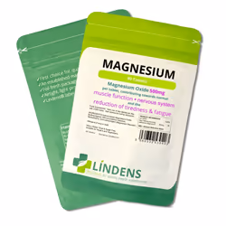 Lindens Magnesium 500mg Tablets | 90 Pack | Contributes towards normal energy