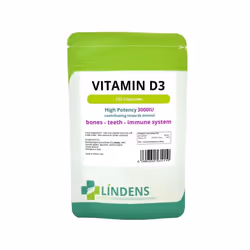 Lindens High Strength 3000iu Vitamin D3 120 Capsules D D-3 Sun Sunshine - 1 Pack - 120 Capsules
