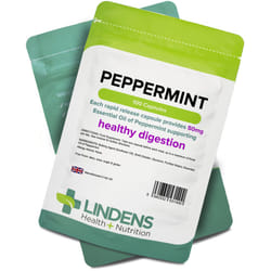 Peppermint Oil 50mg 100 Capsules Lindens H+N [1400]