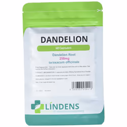 Lindens Dandelion 250mg Capsules | 60 Pack | Each Capsule Contains 250mg Powdered Dandelion Root