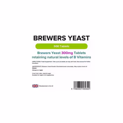 Lindens Brewers Yeast 300mg Tablets | 500 Pack | Natural source of vitamins & micronutrients and non-debittered for maximum nutrition