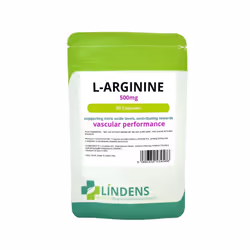 Lindens L-Arginine 500mg 90 Argi Capsules L Arginine Nitric Oxide