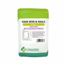 Lindens Hair Skin & Nails Formula 60 Tablets w/ Biotin Aloe Vera Vitamin C & E