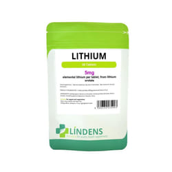 Lindens Lithium 5mg Tablets (60 pack) - from Lithium Orotate 131mg
