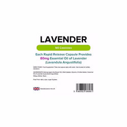 Lindens Lavender Essential Oil 80mg Capsules | 60 Pack | Rapid Release in a Convenient softgel Capsule has a Long Standing Association with Relaxation