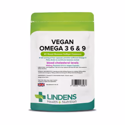 Lindens Vegan Omega 3-6-9 Capsules 90 (6238)