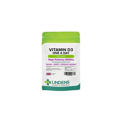 Lindens Vitamin D3 4000IU - 150 High Strength Capsules - Supports Healthy Immune System & Calcium Absorption - One-A-Day Capsule - 5 Month Supply - UK
