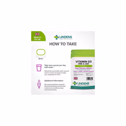 Lindens Vitamin D3 4000IU - 150 High Strength Capsules - Supports Healthy Immune System & Calcium Absorption - One-A-Day Capsule - 5 Month Supply - UK