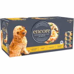 Encore 100% Natural Wet Dog Food, Chicken Selection Multipack, 5x156g Tin