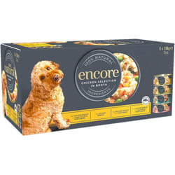 Encore 100% Natural Wet Dog Food, Chicken Selection Multipack, 5x156g Tin