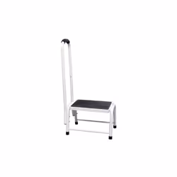 Safety Step Stool | Platform size: L26xW38xH28cm Handrail H: 89cm | Easylife