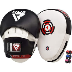 RDX Boxing Pads Focus Mitts  Maya Hide Leather Curved Hook and Jab Tar