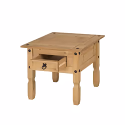 Corona Lamp Table 1 Drawer Coffee End Mexican Solid Pine Furniture