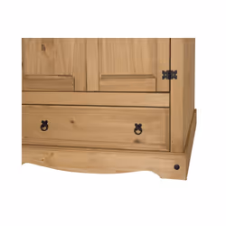 Corona Wardrobe 2 Door 1 Drawer Mexican Bedroom Solid Pine Furniture