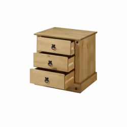 Corona Budget Bedside Solid Pine bedroom Furniture