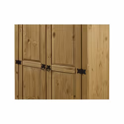 Corona Budget 2 Door Wardrobe Storage Solid Pine Bedroom Furniture