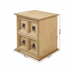Corona 2x2 CD Unit Solid Pine Furniture