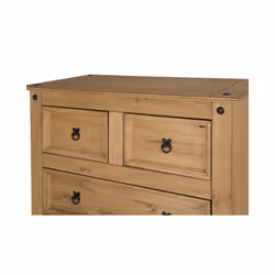 Corona 3 + 2 Drawer Chest Solid Pine Bedroom Furniture