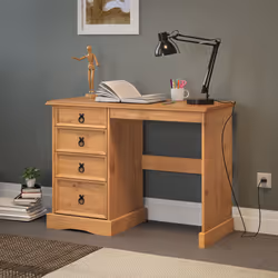 Corona Dressing Table Solid Pine Bedroom Furniture