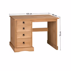 Corona Dressing Table Solid Pine Bedroom Furniture