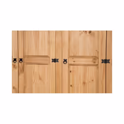Corona 3 Door Arch Top Wardrobe Bedroom Furniture Solid Pine