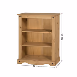 Mercers Furniture Corona Small Low Bookcase