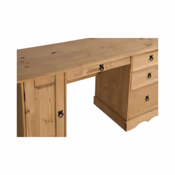 Corona Straight Computer Desk Solid Pine Furniture