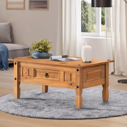 Corona Coffee Table Lamp Solid Wood Pine Furniture