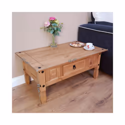 Corona Coffee Table Lamp Solid Wood Pine Furniture