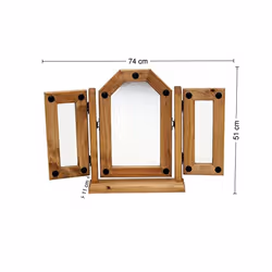 Corona Triple Mirror Solid Pine Furniture