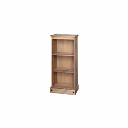 Mercers Furniture COR78 Corona Low Narrow Bookcase - Pine(Brown)